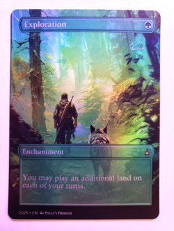 Exploration FOIL Proxy Playtest Card with Custom Fantasy Wolf Art Design - Image 4