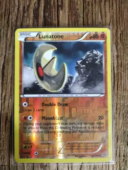 Pokemon Card TCG XY Base Set Lunatone Reverse Holo 63/146 Ultra Rare - Image 1