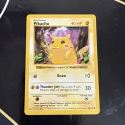 Pokemon Card Pikachu Shadowless Base Set RED CHEEKS 58/102 Near Mint - Image 1