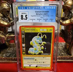 CGC 8.5 MINT Metazoo Nightfall 1st Edition Garson Invader Promo Holo Card - Image 1