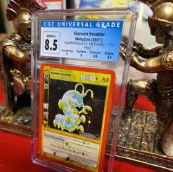CGC 8.5 MINT Metazoo Nightfall 1st Edition Garson Invader Promo Holo Card - Image 3