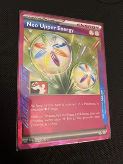 Pokemon Neo Upper Energy TCG Temporal Forces Prize Series Pack Card NM - Image 1
