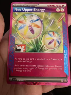 Pokemon Neo Upper Energy TCG Temporal Forces Prize Series Pack Card NM - Image 4