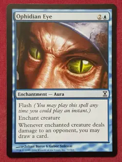 Magic The Gathering TIME SPIRAL OPHIDIAN EYE blue card MTG - Image 1