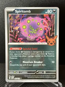 Spiritomb 087/132 Mega Evolutions Play! Promo Event Pokemon Card Halloween - Image 1