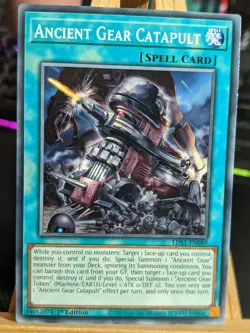 Ancient Gear Catapult LDS1-EN089 Common LP/NM Yugioh Cards - Image 1