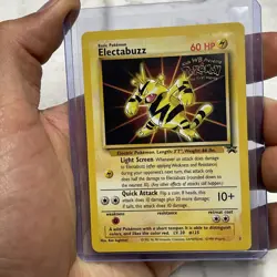 Pokemon Electabuzz Black Star 2 League Promo WOTC Card NM Vintage WB Stamped Vtg - Image 1