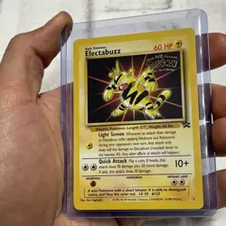 Pokemon Electabuzz Black Star 2 League Promo WOTC Card NM Vintage WB Stamped Vtg - Image 2