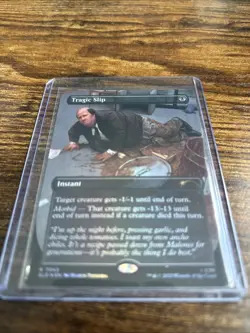Tragic Slip(Kevin) (Borderless) - Dwight’s Destiny Secret Lair Foil - Image 2