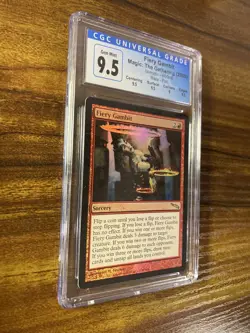 MTG✨FIERY GAMBIT FOIL✨Mirrodin CGC 9.5 GEM MINT RARE Sorcery FISCHER Art POP 2 ! - Image 3