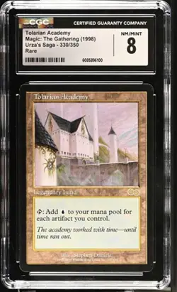 Tolarian Academy, Urza's Saga Mtg. CGC 8 NM/Mint! - Image 1