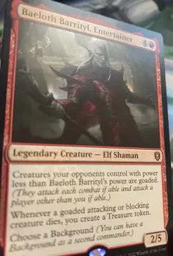 Baeloth Barrityl, Entertainer Commander Legends: Battle for Baldur's Gate Foil - Image 3