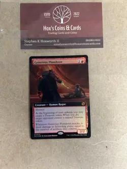 Generous Plunderer (Extended Art) Foil OTJ MTG 0076 NM-M Unplayed - Image 2