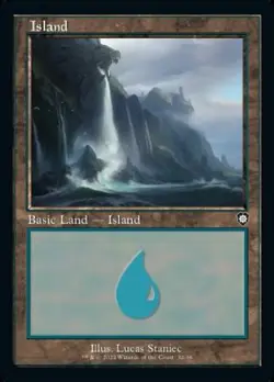MTG Brothers' War Commander - Island x 10 (Retro) 32/36 - Image 1