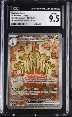 HYDRAPPLE EX Stellar Crown Special Illustration #167 CGC 9.5 Pokemon [Nos] - Image 1