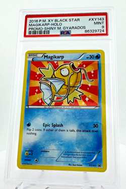 2016 POKEMON XY BLACK STAR PROMO MAGIKARP HOLO ⭐PSA 9⭐ - Image 1