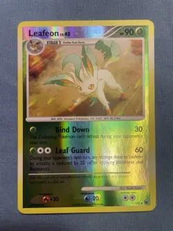 Pokemon TCG Leafeon Reverse Holo Uncommon Card 7/100 Majestic Dawn LP/MP - Image 1