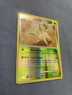 Pokemon TCG Leafeon Reverse Holo Uncommon Card 7/100 Majestic Dawn LP/MP - Image 2