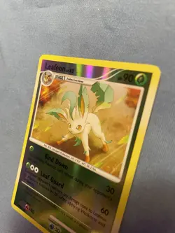 Pokemon TCG Leafeon Reverse Holo Uncommon Card 7/100 Majestic Dawn LP/MP - Image 4