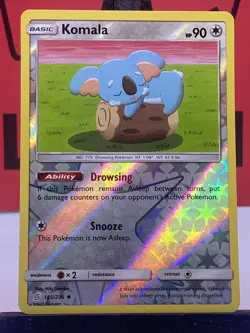 Komala 185/236 SM Unified Minds Reverse Holo Uncommon Pokemon TCG 2019 VLP - Image 3