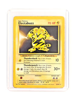 Electabuzz 20/102 Rare Non-Holo MP Pokemon TCG WOTC Base Set Unlimited English - Image 3