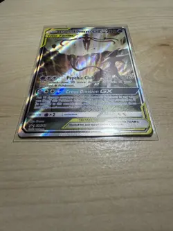 Pokemon TCG Espeon & Deoxys GX SM240 Black Star Promo Full Art NM + - Image 4