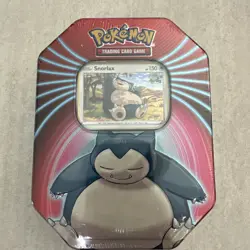 SEALED - Pokemon TCG 2021 Mighty Mysterious Tin - 3 Packs - Snorlax Promo 820650809859 - Image 1