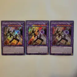 Yugioh Elemental HERO Nebula Neos x3 (CT15-EN001) Secret Rare Limited Edition NM - Image 1