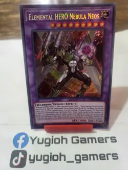 Yu-Gi-Oh Elemental Hero Nebula Neos Limited Edition CT15 Secret Light Played - Image 1