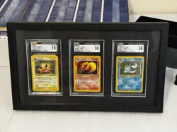 CGC 10 Jolteon 4/64 Flareon 3/64 Vaporeon 12/64 Holo Jungle Set Pokemon Cards - Image 1