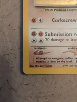 Poliwrath Neo Discovery Holo Rare Unlimited Pokemon TCG Card 9/75, NM With Flaw - Image 5
