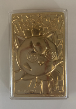 Jigglypuff 1999 Pokemon 23K Gold-Plated Burger King Nintendo Promo Trading Card - Image 1