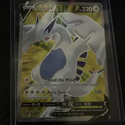 Lugia V - 185/195 - Pokemon Silver Tempest Sword & Shield Full Art Card NM - Image 1
