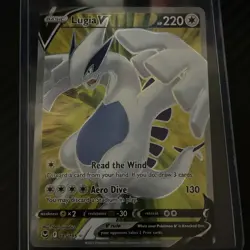 Lugia V - 185/195 - Pokemon Silver Tempest Sword & Shield Full Art Card NM - Image 2