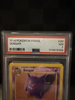 Pokemon Gengar Holo #20 Fossil 1999 PSA 7 WOTC Vintage Rare TCG Card - Image 2