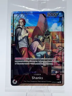 One Piece Shanks PSA Promo Card Exclusive OP09-001 Sealed - Image 1