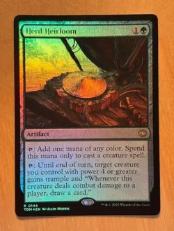 MTG Magic the Gathering Herd Heirloom Foil Tarkir Dragonstorm NM - Image 1