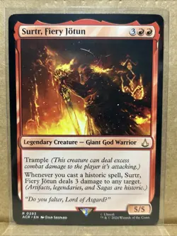 MTG - Surtr, Fiery Jotun - Universes Beyond: Assassin's Creed - Near Mint ACR - Image 1