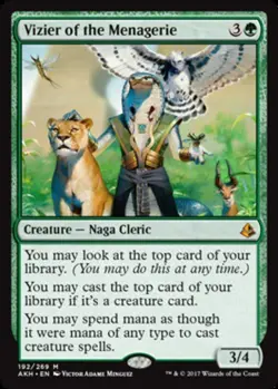 MTG Vizier of the Menagerie, Amonkhet, Heavily Played, English - Image 1