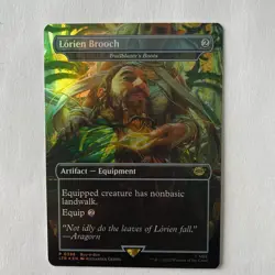 Magic the Gathering Lord of the Rings #P0398 Lorien Brooch Bordeless Foil Promo - Image 1
