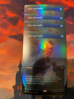 MTG Modern Horizons 3 Strix Serenade Borderless Foil x 4 - Image 1