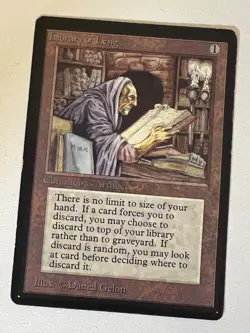 Magic the Gathering MTG Beta Library of Leng LP- (Beta Bob) - Image 1