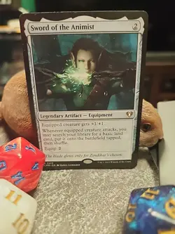 MTG Sword of the Animist - Regular - Commander Masters #0413 - Image 1