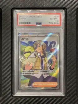 2023 PSA 10 Arven 235 FA Full Art Trainer Pokemon Scarlet & Violet Base Set SV1 - Image 1