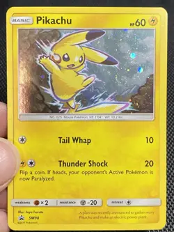 Pikachu #SM98 Swirl Pokemon TCG Sun Moon Sidekick Collection Promo LP+ - Image 2