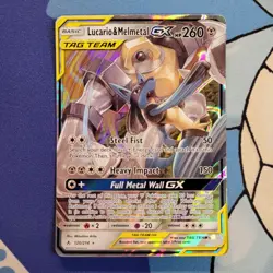 Pokemon TCG Lucario & Melmetal GX 120/214 SM Unbroken Bonds Full Art Holo - Image 1