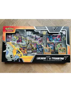Pokemon Heavy Hitters Premium Collection Sealed Box Lucario V & Tyrantirar V - Image 1