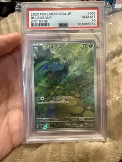Pokemon Bulbasaur 151 sv2a Japanese Art Rare #166 PSA 10 Gem Mint - Image 1