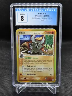 Pokemon EX Dragon Frontiers Holo Pinsir Delta Species 9/101 CGC NM/Mint 8 - Image 1