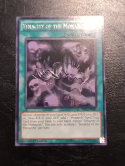 Yu-Gi-Oh! RARE CARD TENACITY OF THE MONARCHS SECE-EN061 1ST NM - Image 1